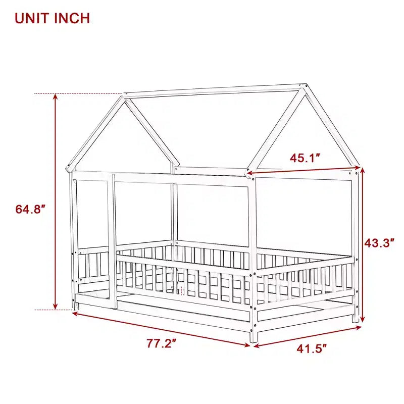 Lit superposé king size, marron, 2 personnes