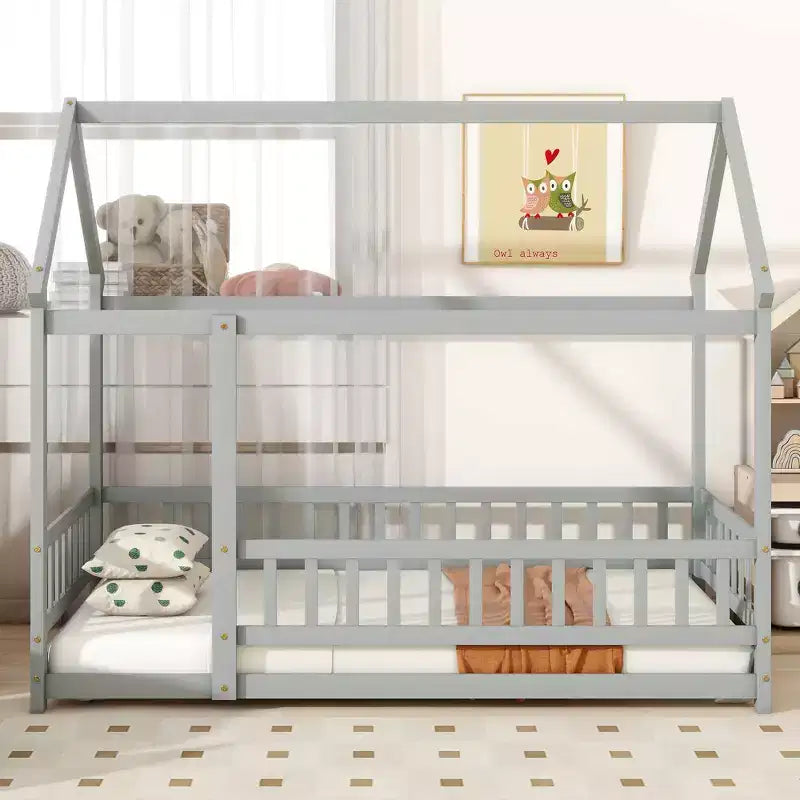Lit superposé king size, marron, 2 personnes
