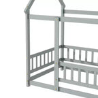 Lit superposé king size, marron, 2 personnes