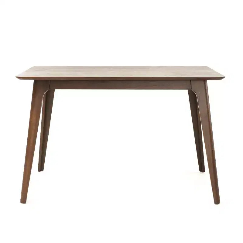 Ensemble table à manger rectangulaire, beige clair / noyer, 4 places