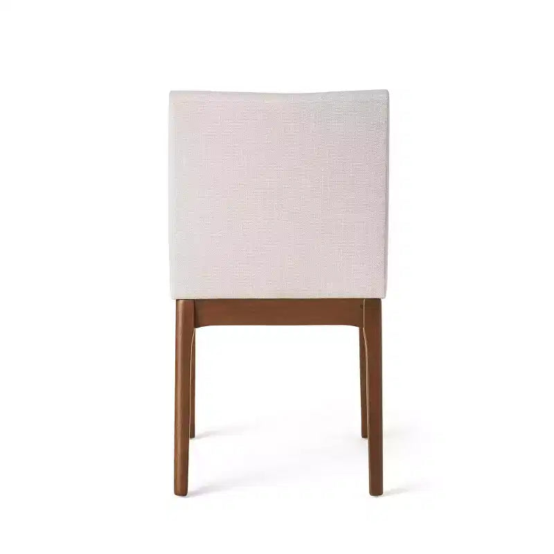Ensemble table à manger rectangulaire, beige clair / noyer, 4 places