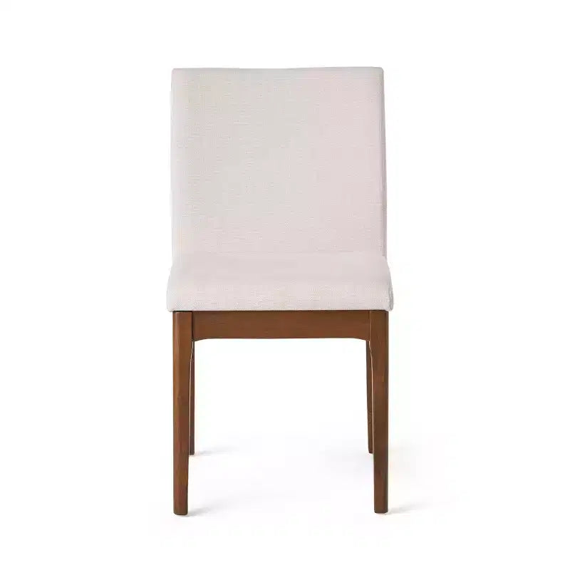Ensemble table à manger rectangulaire, beige clair / noyer, 4 places