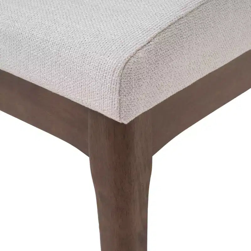 Ensemble table à manger rectangulaire, beige clair / noyer, 4 places