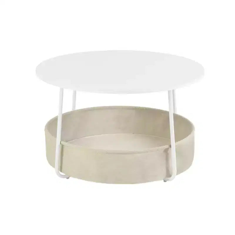 Ensemble de 2 chaises d'appoint sans accoudoirs en lin beige